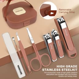 7 pcs Manicure Pedicure Nail Cutter Box Set Stainless Steel 1