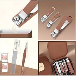 7 pcs Manicure Pedicure Nail Cutter Box Set Stainless Steel 4