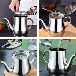 Oil Kettle Oil Pot Stainless Steel 410 Ml 4