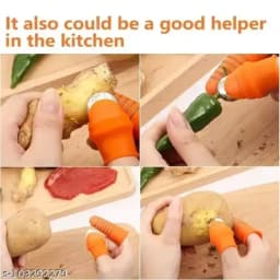 Silicone Finger Protector for vegetables cutting (6 Pieces) 1 Set 3